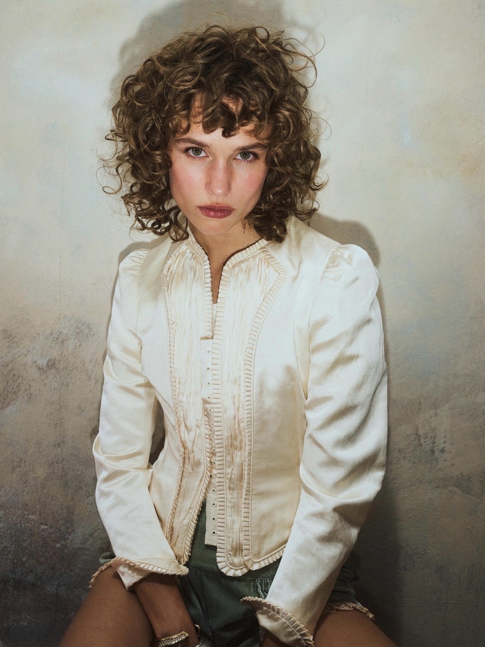 ZARA x Kate Moss Linen Corset Jacket — White - Picture 2 of 8